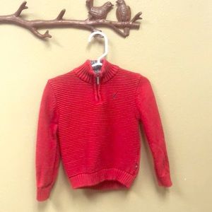 Red Nautical Knit Sweater